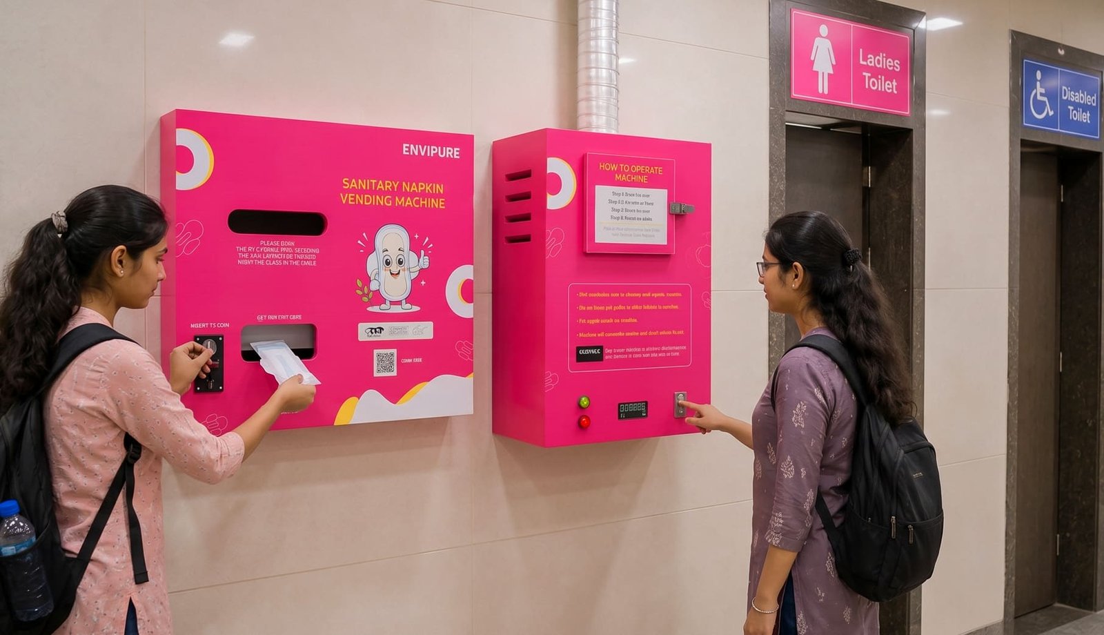 Sanitary Pad Vending / Disposal Machine